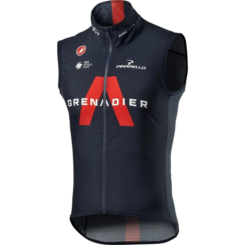 Castelli INEOS Grenadiers Pro Light Wind Vest in Blue