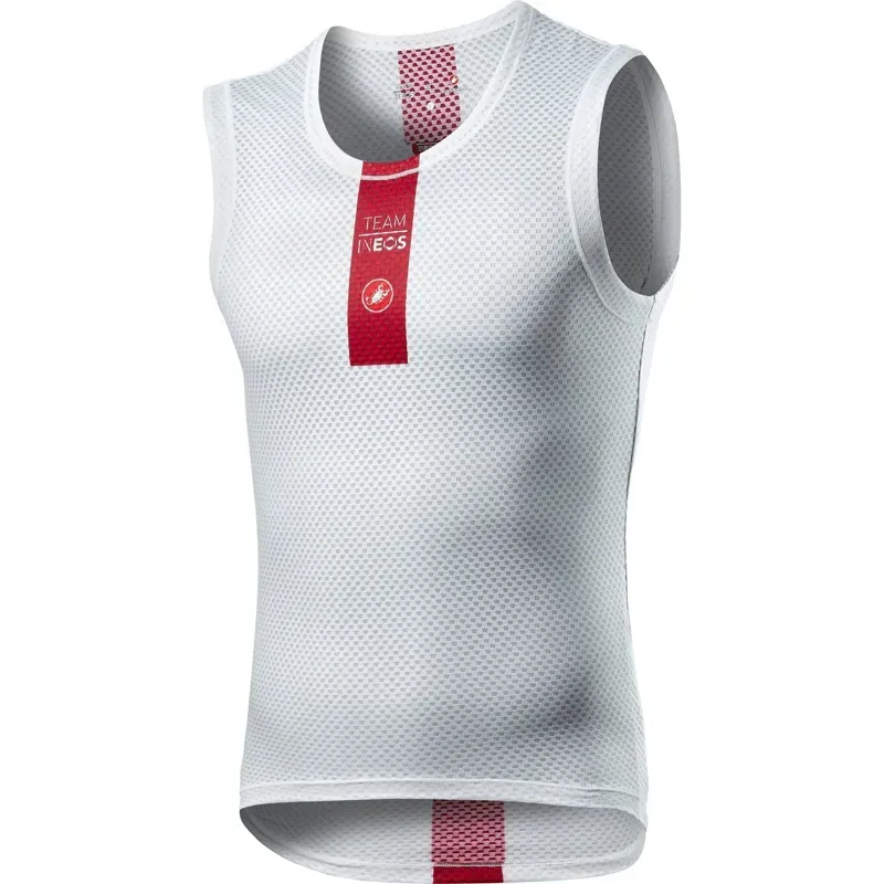 Castelli Team INEOS Pro Mesh Sleeveless Mens Vest in White