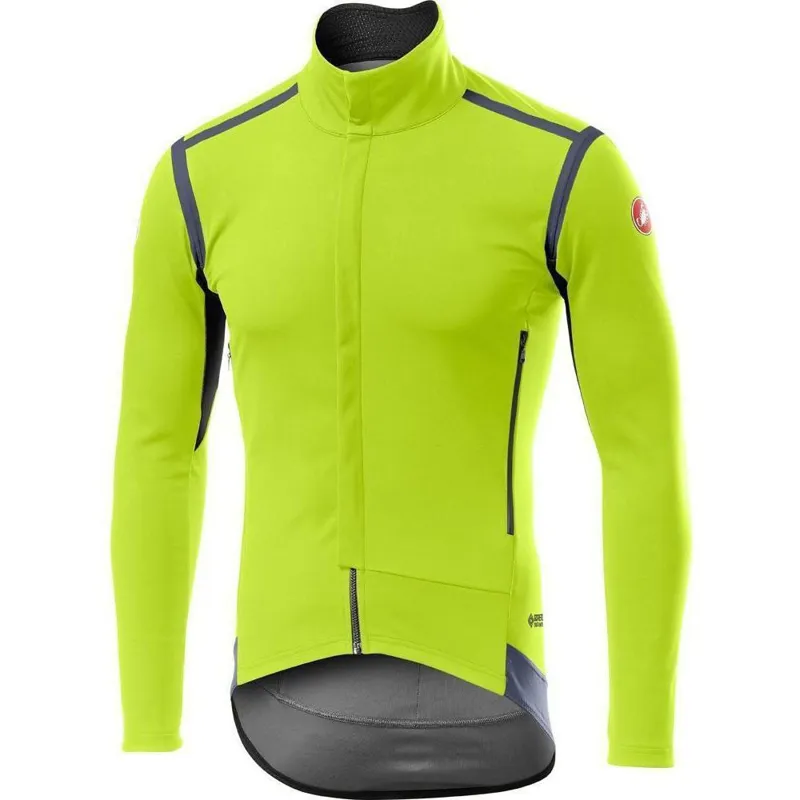 Castelli Perfetto RoS Mens Long Sleeve Jacket in Yellow