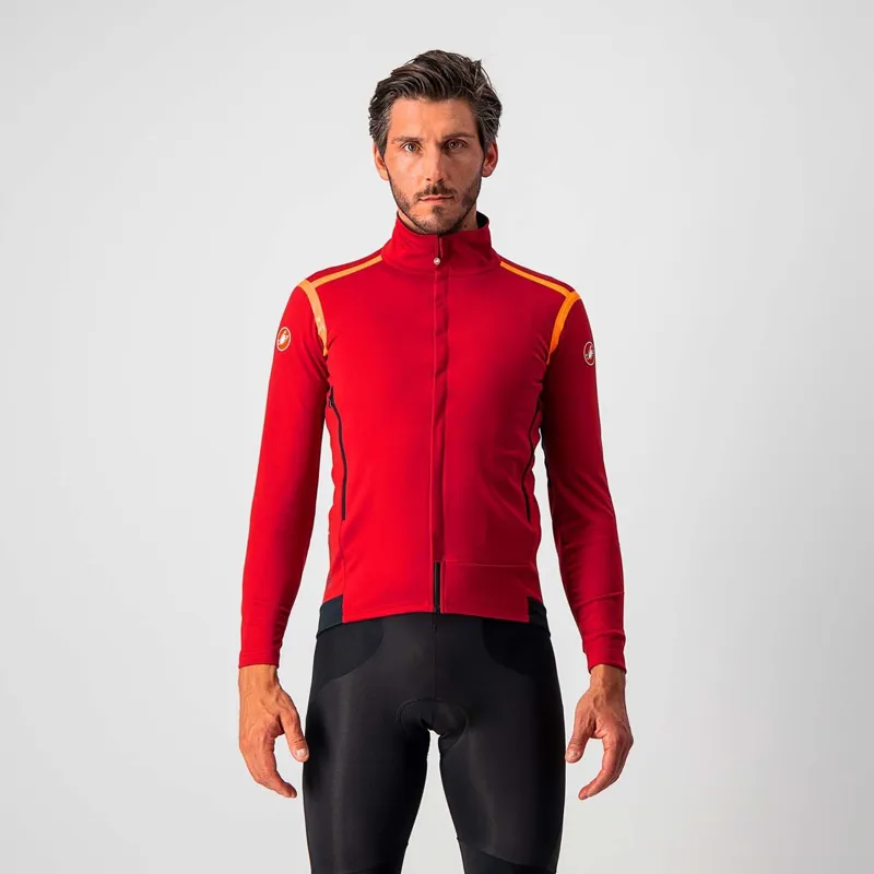 Castelli Perfetto RoS Mens Long Sleeve Jacket in Red