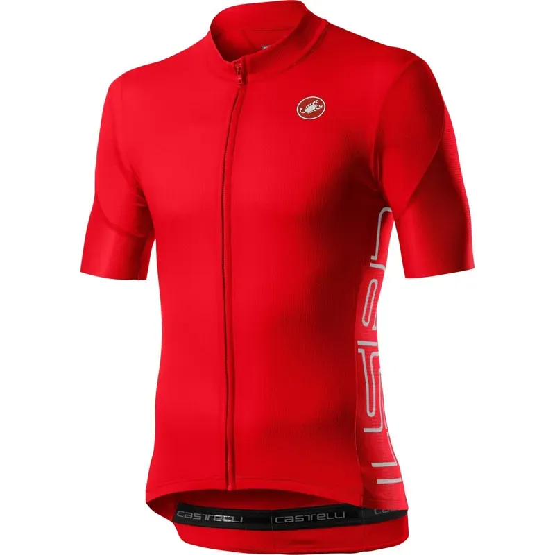 Castelli Entrata V Mens Jersey in Red