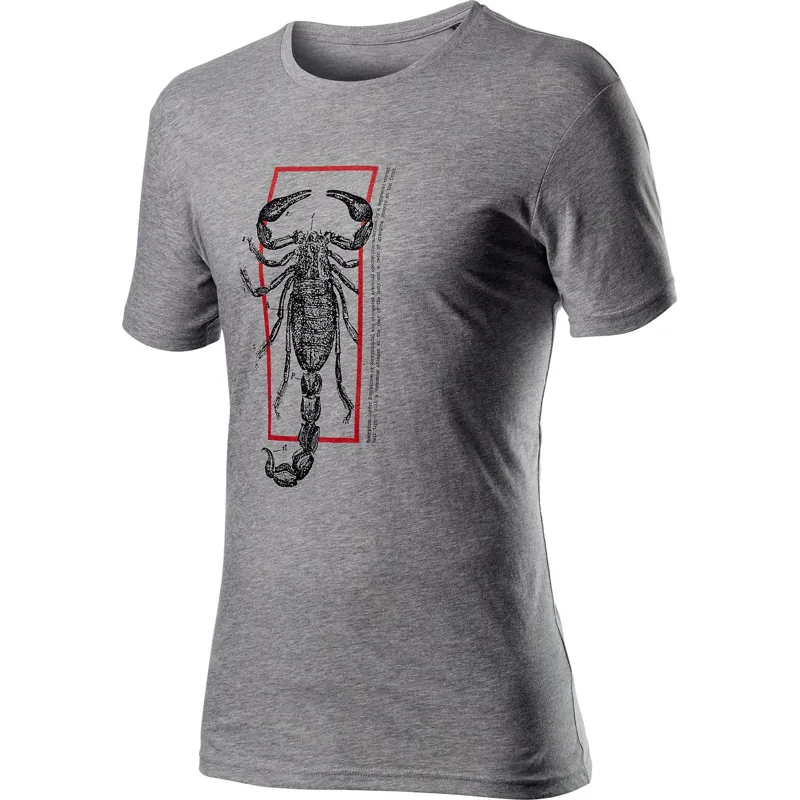 Castelli Logo Mens T-Shirt in Grey