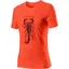 Castelli Logo Mens T-Shirt in Orange