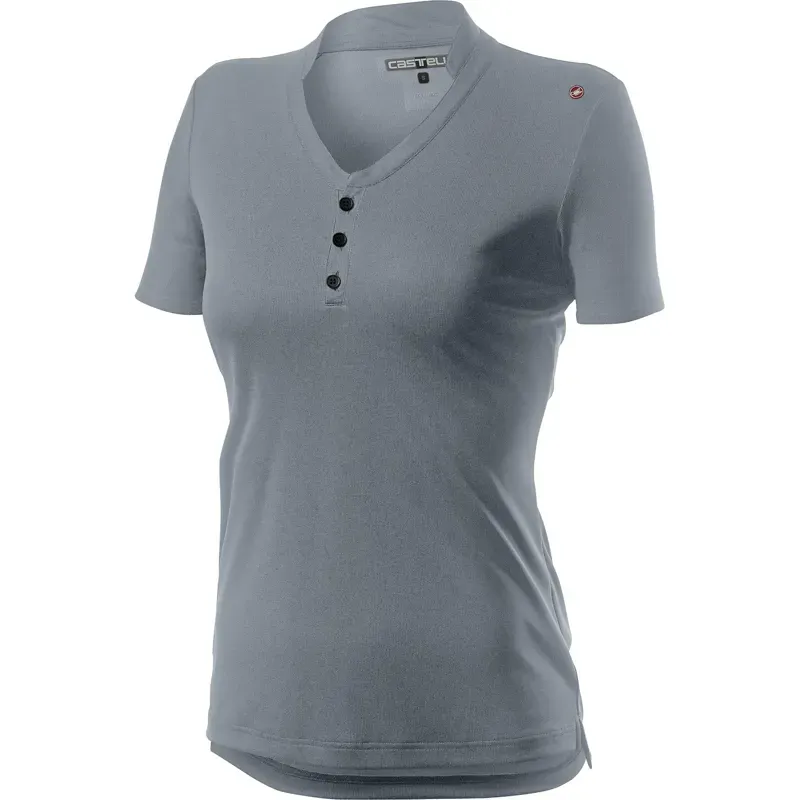 Castelli Tech Womens Polo Shirt in Grey