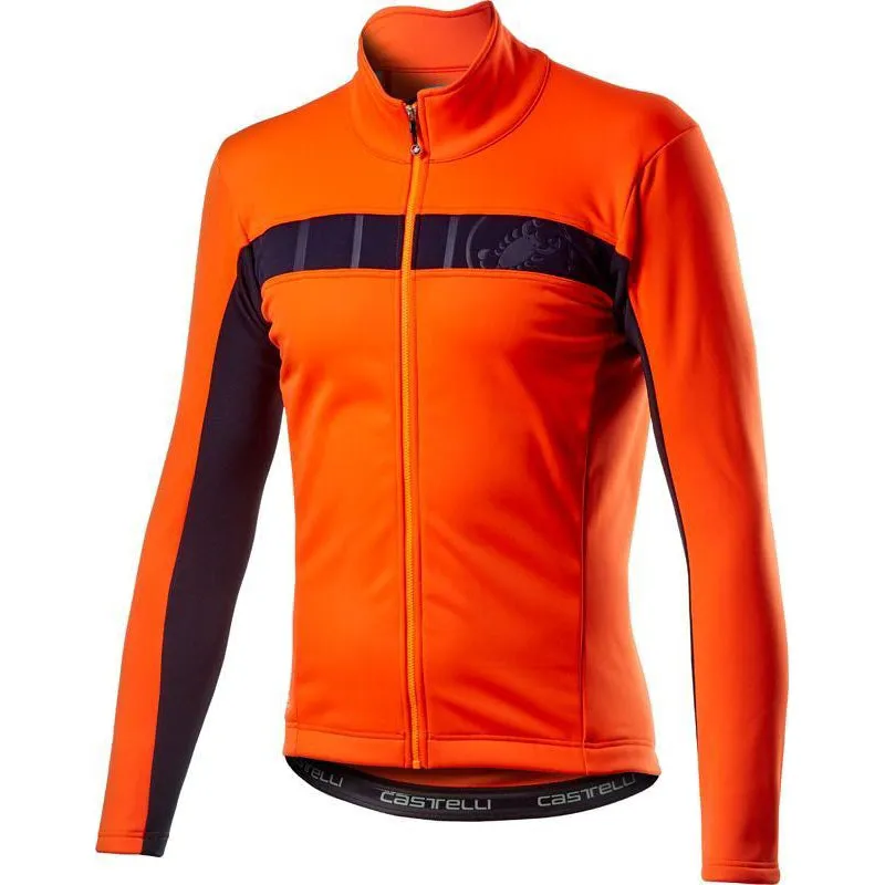 Castelli Mortirolo VI Mens Jacket in Orange