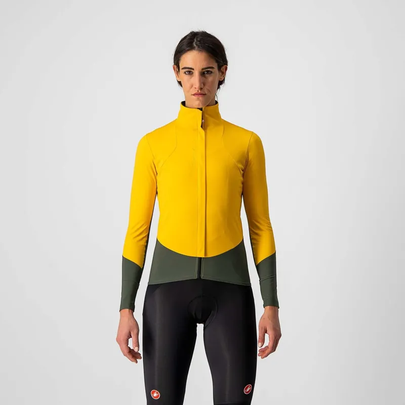 Castelli Beta RoS Womens Jacket in Yellow
