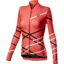 Castelli Diagonal Full Zip Womens Jersey in Pink