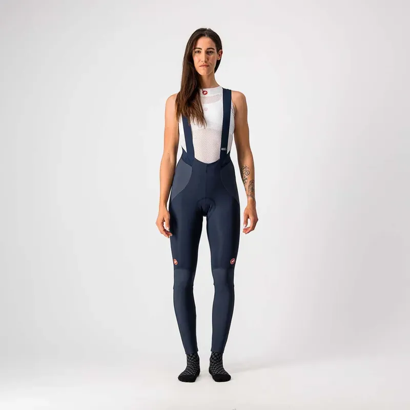 Castelli Sorpasso RoS Womens Bibtights in Blue