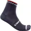 Castelli Rosso Corsa Pro 9 Socks in Blue