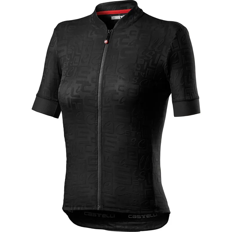 Castelli Promessa Jacquard Womens Jersey in Black