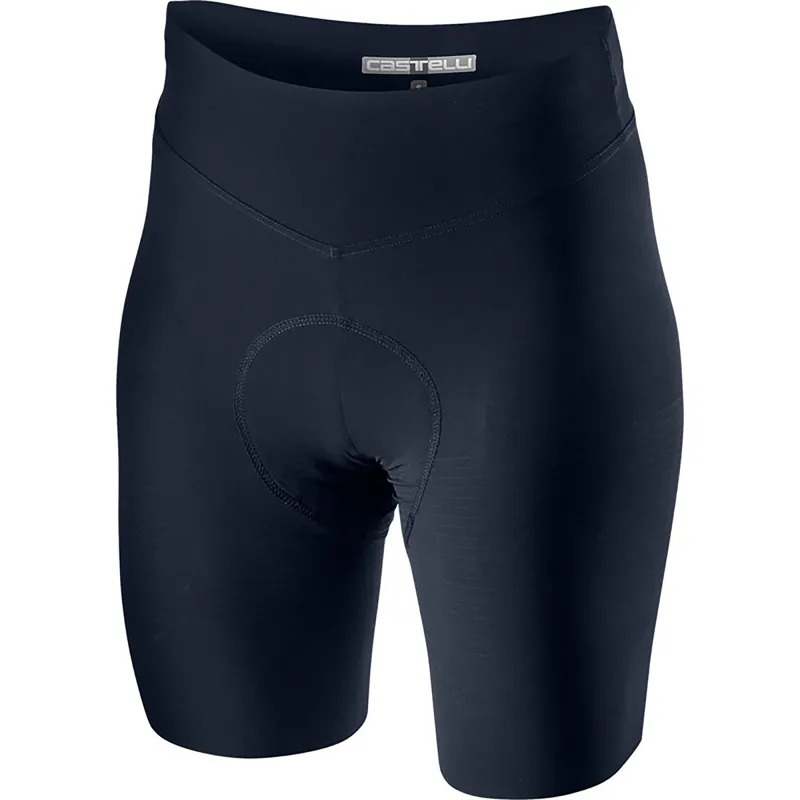 Castelli Premio Black Womens Shorts in Blue