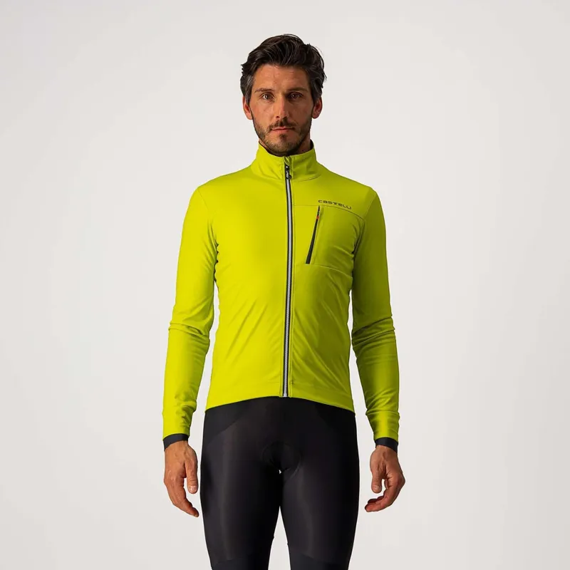 Castelli Go Mens Jacket in Yellow