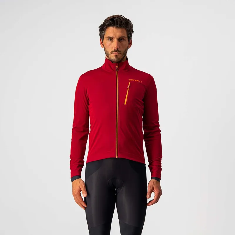 Castelli Go Mens Jacket in Red