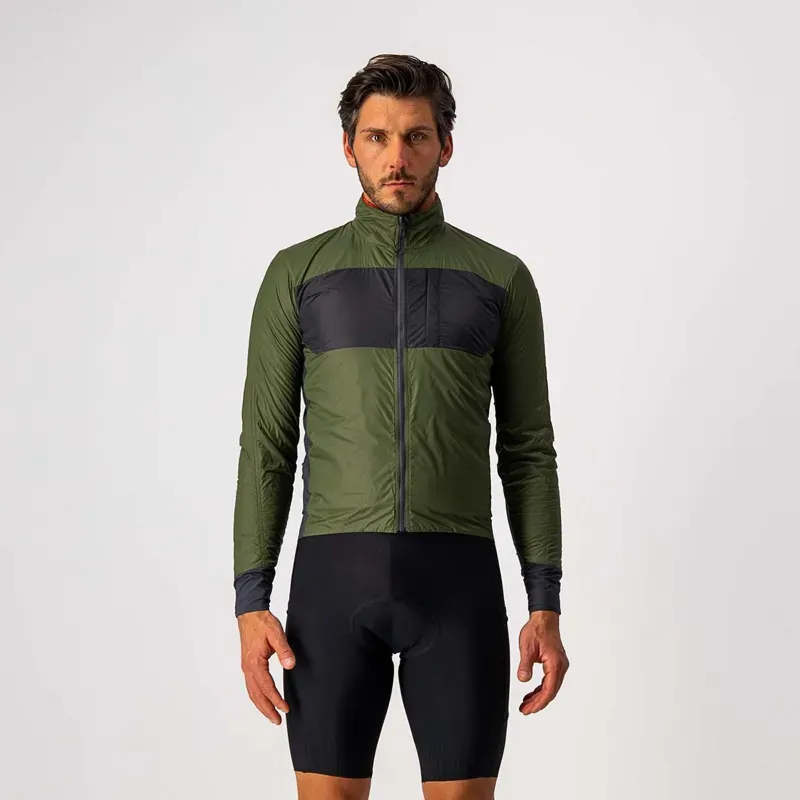 Castelli Unlimited Mens Puffy Jacket in Green