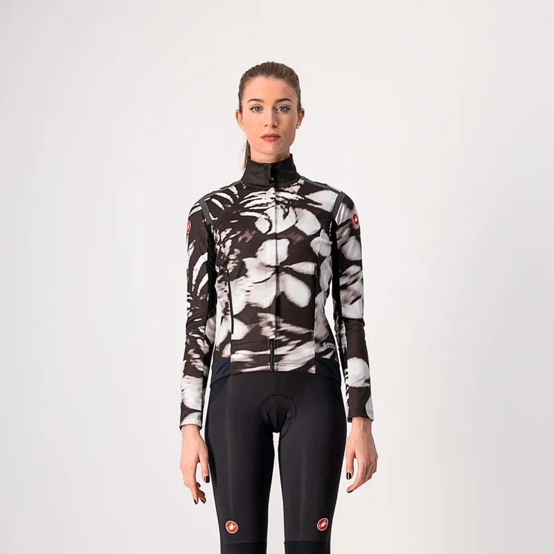 Castelli Perfetto RoS Printed Long Sleeve Womens Jacket in Black
