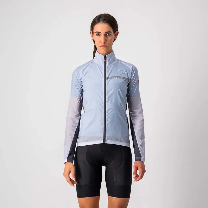 Castelli Squadra Stretch Womens Jacket in Grey