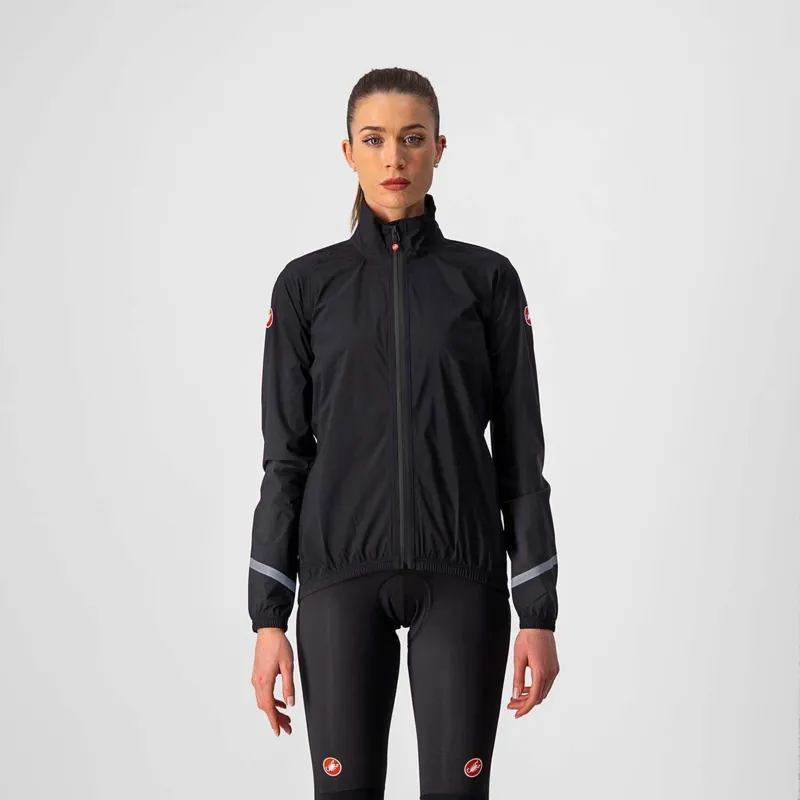 Castelli Emergency 2 Womens Rain Jacket in Black
