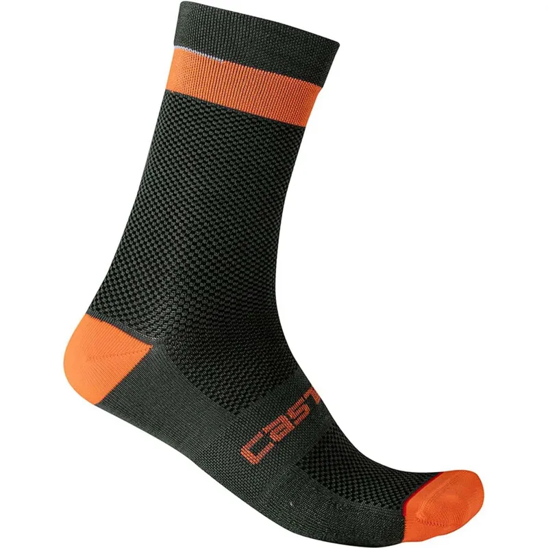 Castelli Alpha 18 Socks in Green