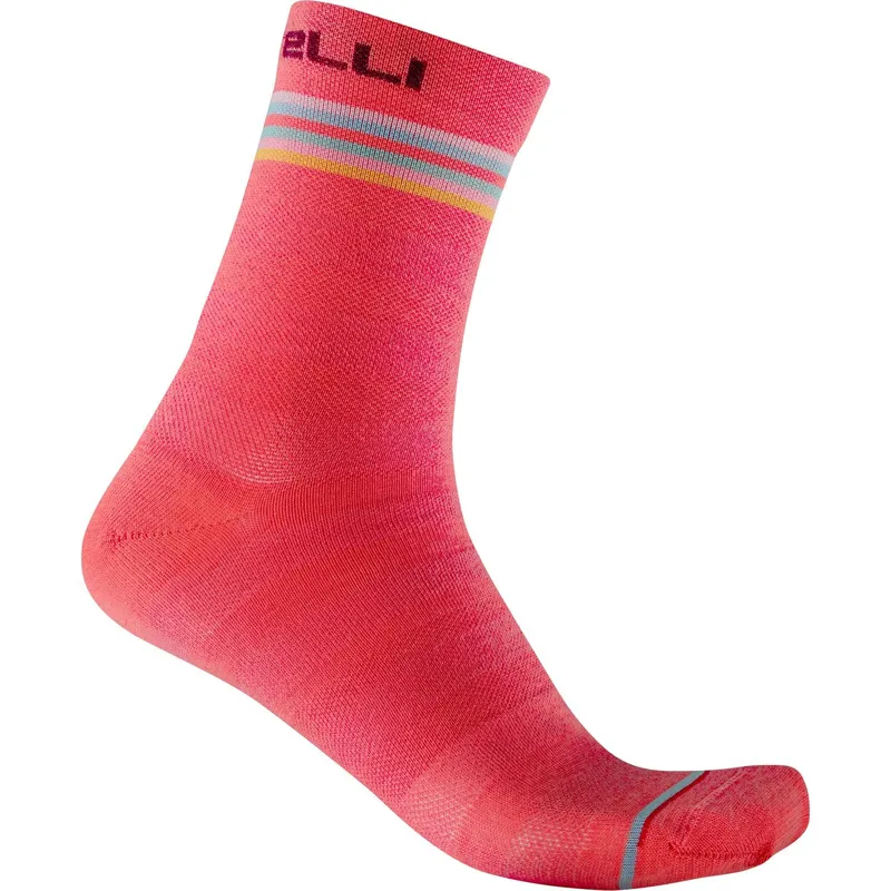 Castelli Go Womens 15 Socks in Pink