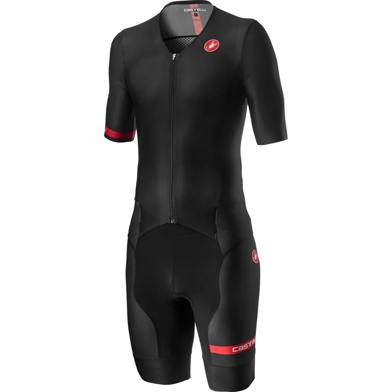 Castelli Free Sanremo 2 Short Sleeve Mens Suit in Black