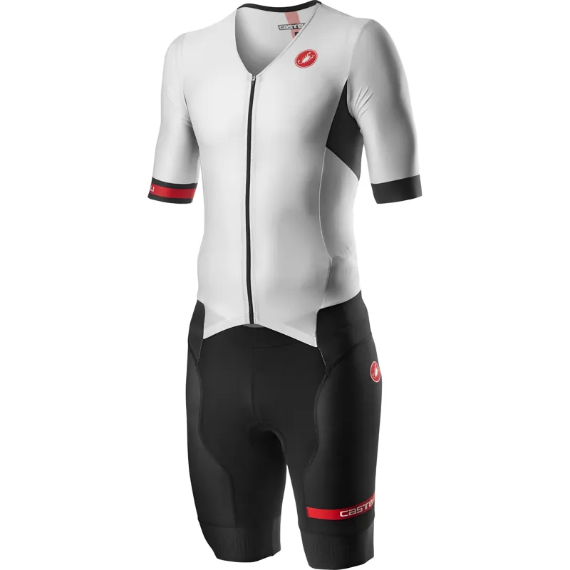 Castelli Free Sanremo 2 Short Sleeve Mens Suit in White