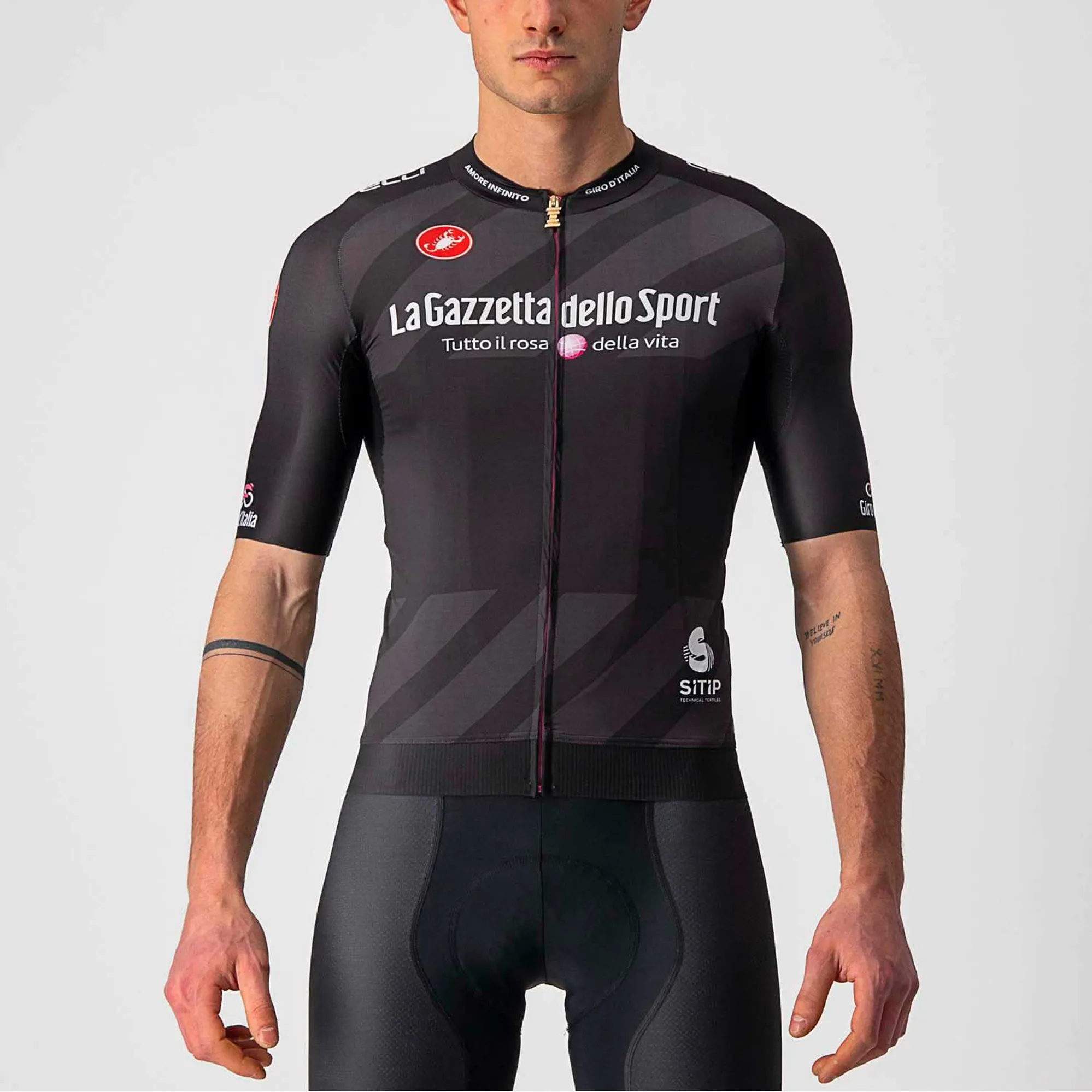 Castelli Giro104 Mens Race Jersey in Black1