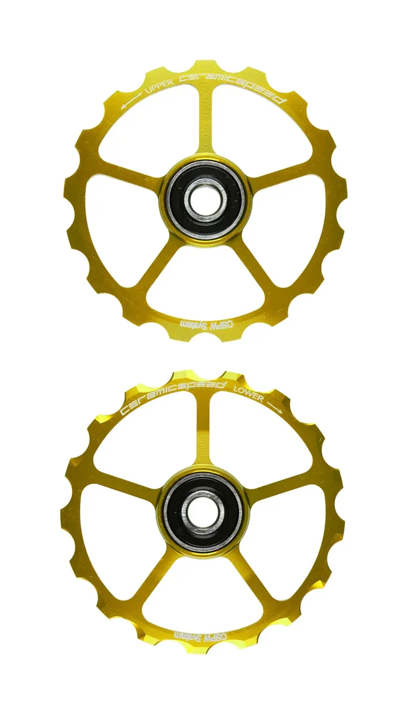 CeramicSpeed Coated No Cage 17T OSPW in Gold