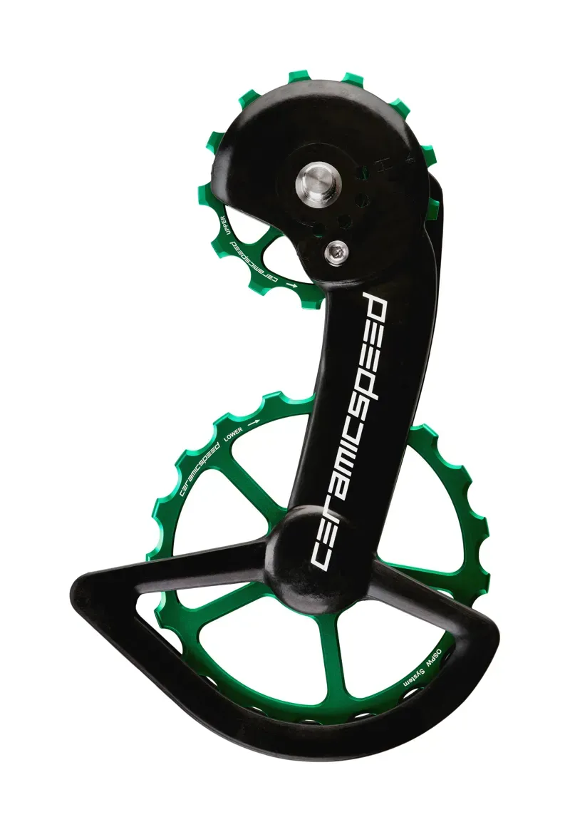 CeramicSpeed OSPWX Coated Shimano GRX/Ultegra X 2x System in Green