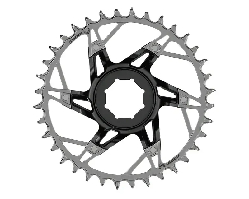 SRAM XX Brose 36-tooth T-Type E-MTB Chainring in Black/Silver