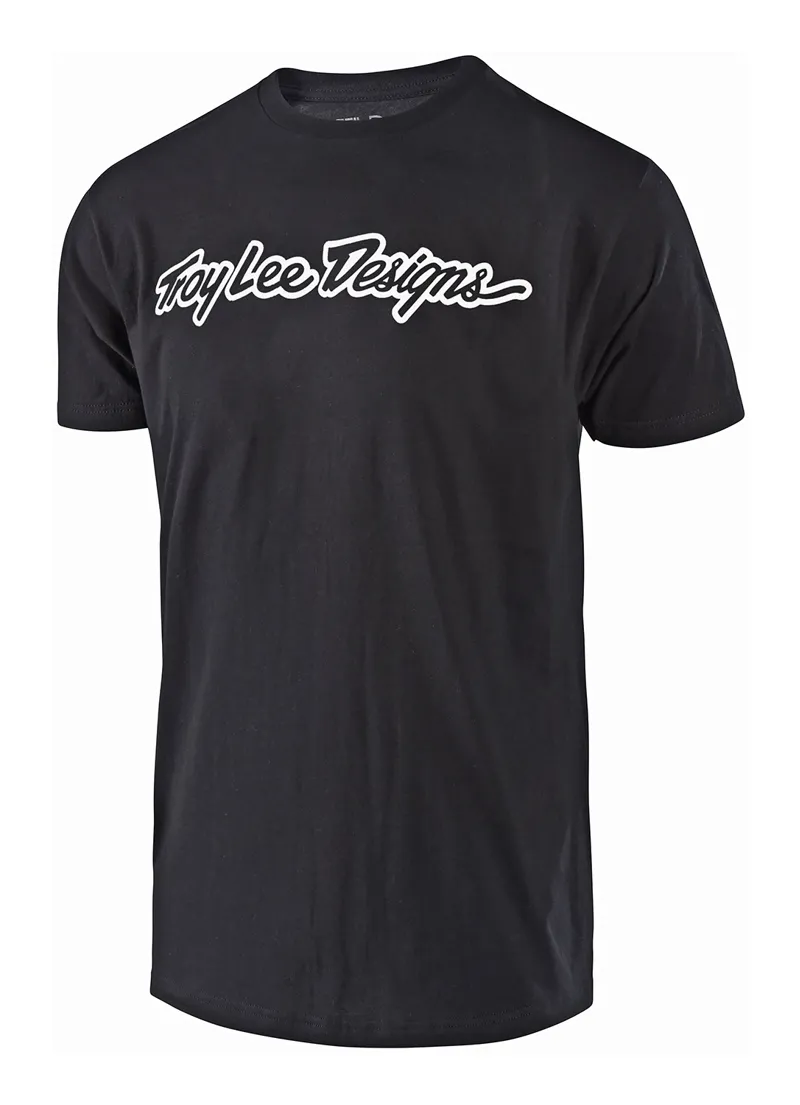 2020 Troy Lee Designs Signature Tee in Black 