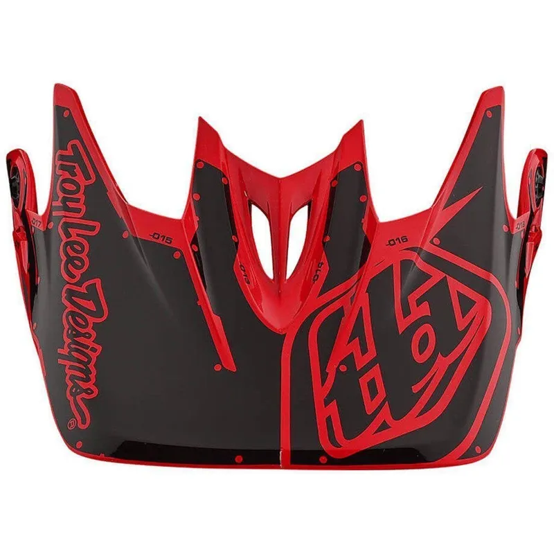 Troy Lee Designs D3 Helmet Replacement Visor in Factory Red