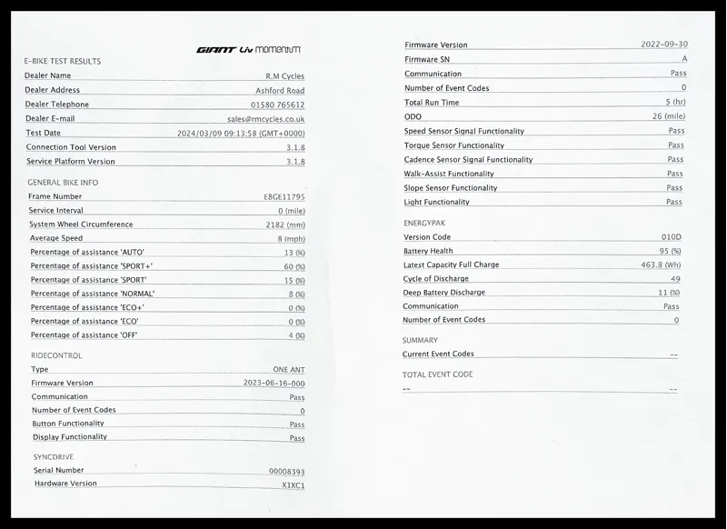 Giant Talon E+ 29 Sport 25km/h Small Graphite 2022 Ex-Demo-8