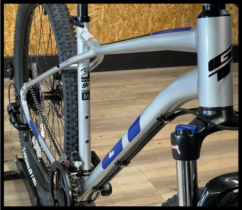 GT Aggressor Expert 29 Mountain Bike Silver Medium 2023-2