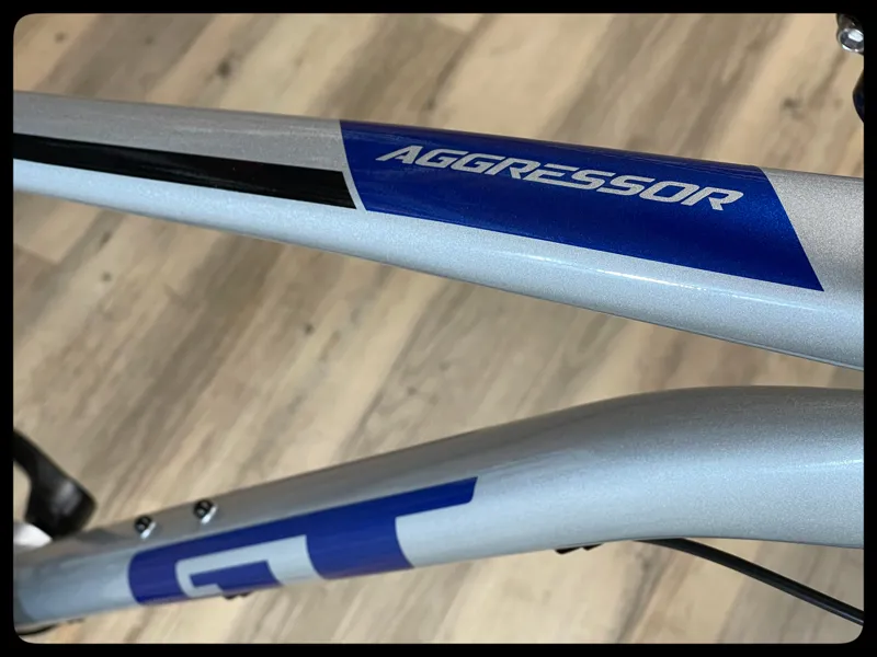 GT Aggressor Expert 29 MTB Bike Large Silver 2023-3