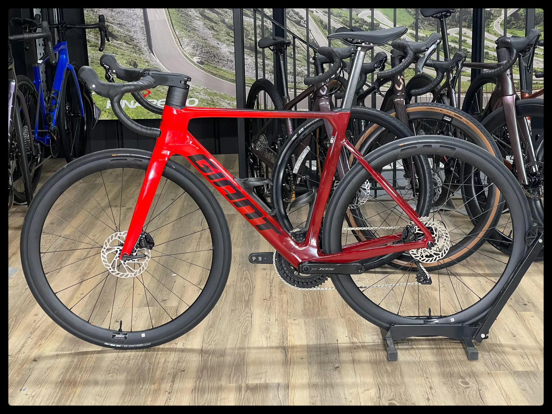 2024 Giant Propel Advanced Men's Carbon Road bike in red