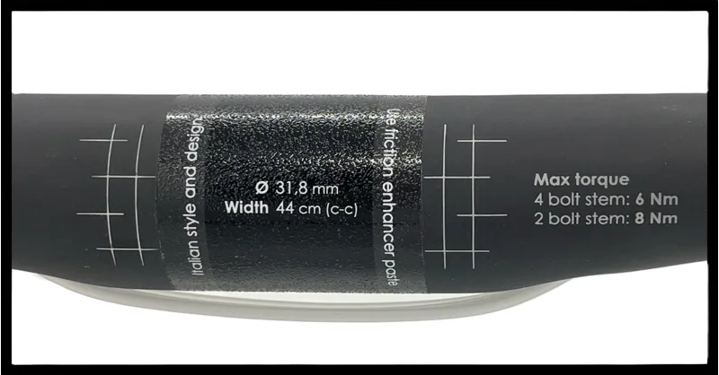 3T SUPERERGO Ltd Carbon Handlebars 44 cm Black-4