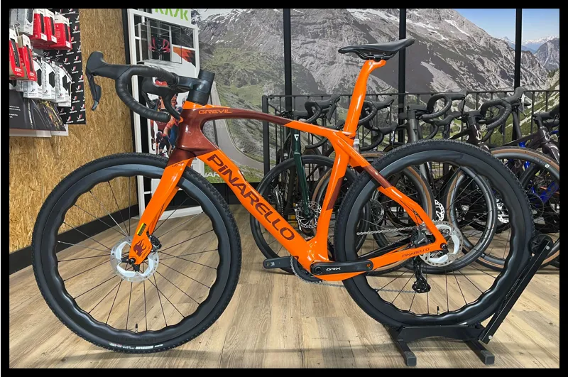 PINARELLO GREVIL F9 53cm SHIMANO GRX 825DI2 STONE ORANGE-1