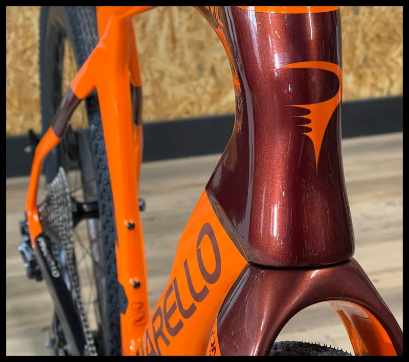 PINARELLO GREVIL F9 53cm SHIMANO GRX 825DI2 STONE ORANGE-3