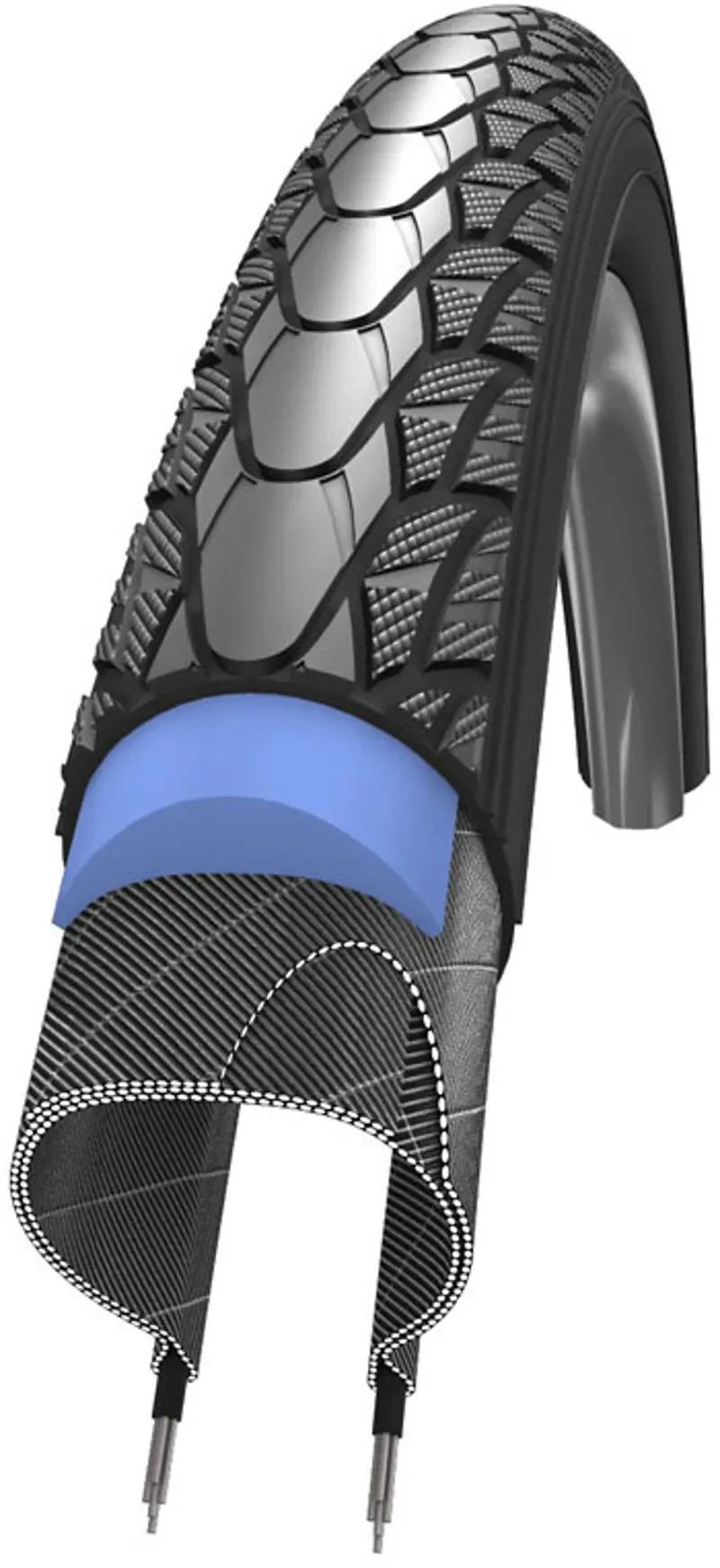 Schwalbe Marathon Tyre - Plus SmartG Evo W/chair BNR 25-559 26x1.00