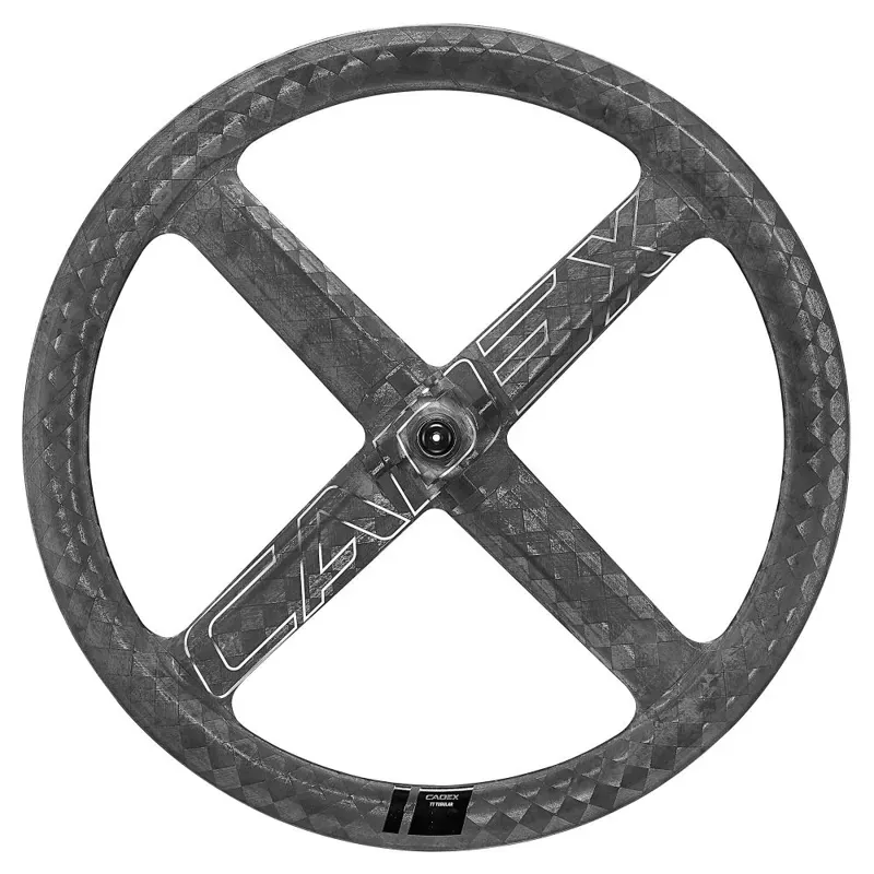 Cadex Aero 4 Spoke Tubeless 700c Front Wheel in Black