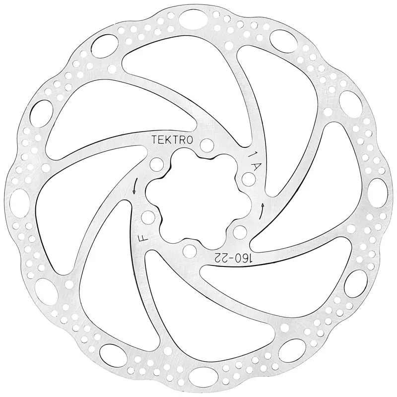 Tektro TR24 180mm Lyra Disc Rotor in Silver-1