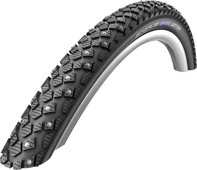 Schwalbe Marathon Winter Performance Rigid RaceGuard Winter Compound Tyre In BLACK 26 x