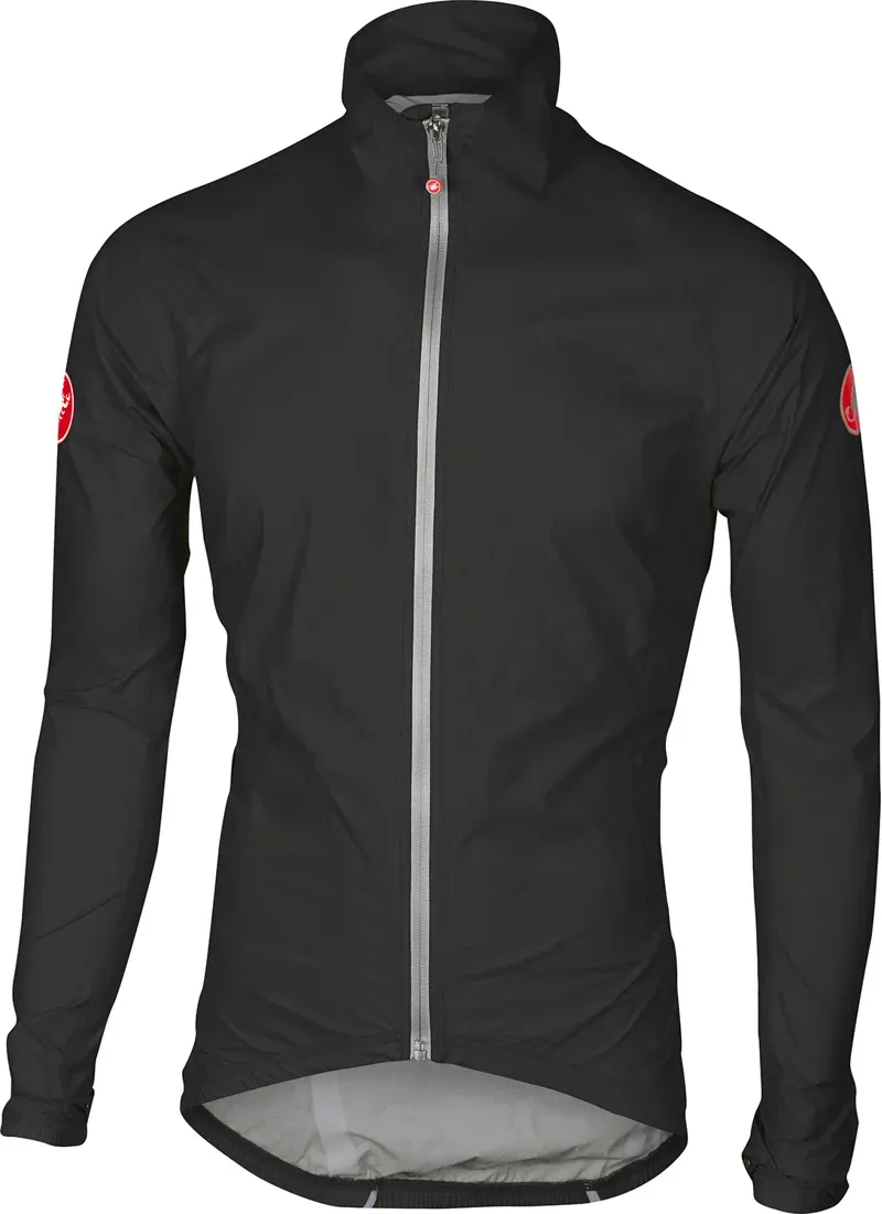 Castelli Emergency Mens Rain Jacket in Black