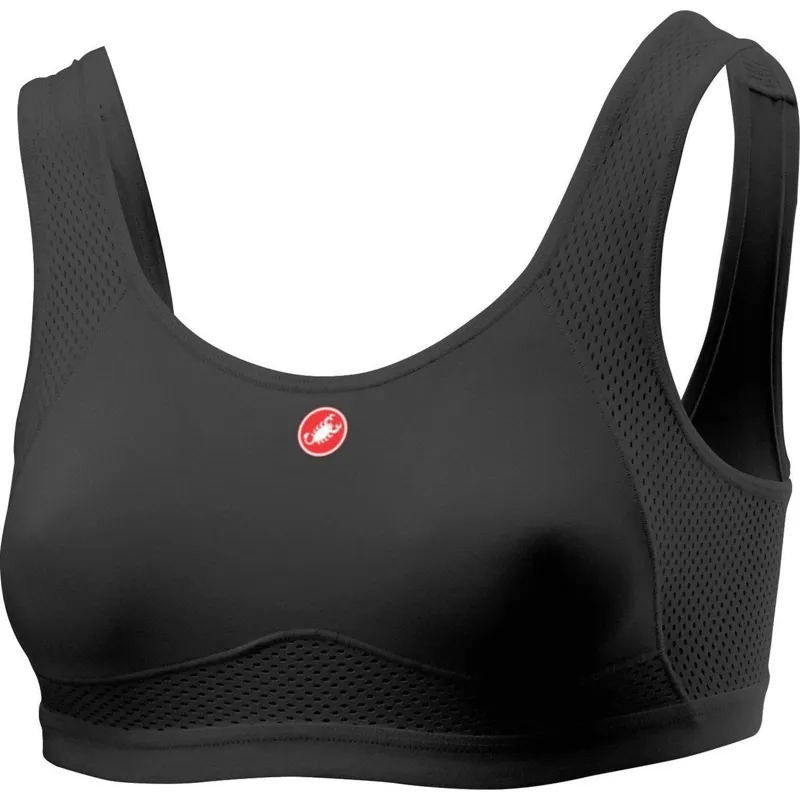Castelli Rosso Corsa Bra in Black