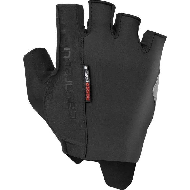 Castelli Rosso Corsa Espresso Gloves in Black 