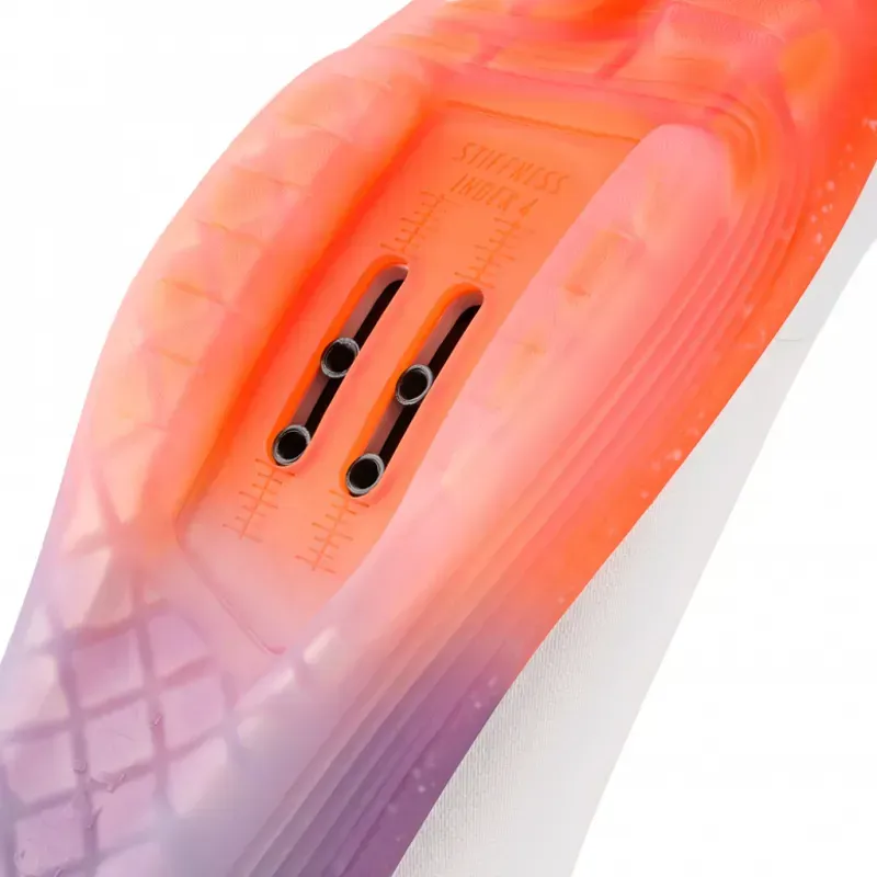 Fizik Tempo Beat Shoes in White/Orange-4