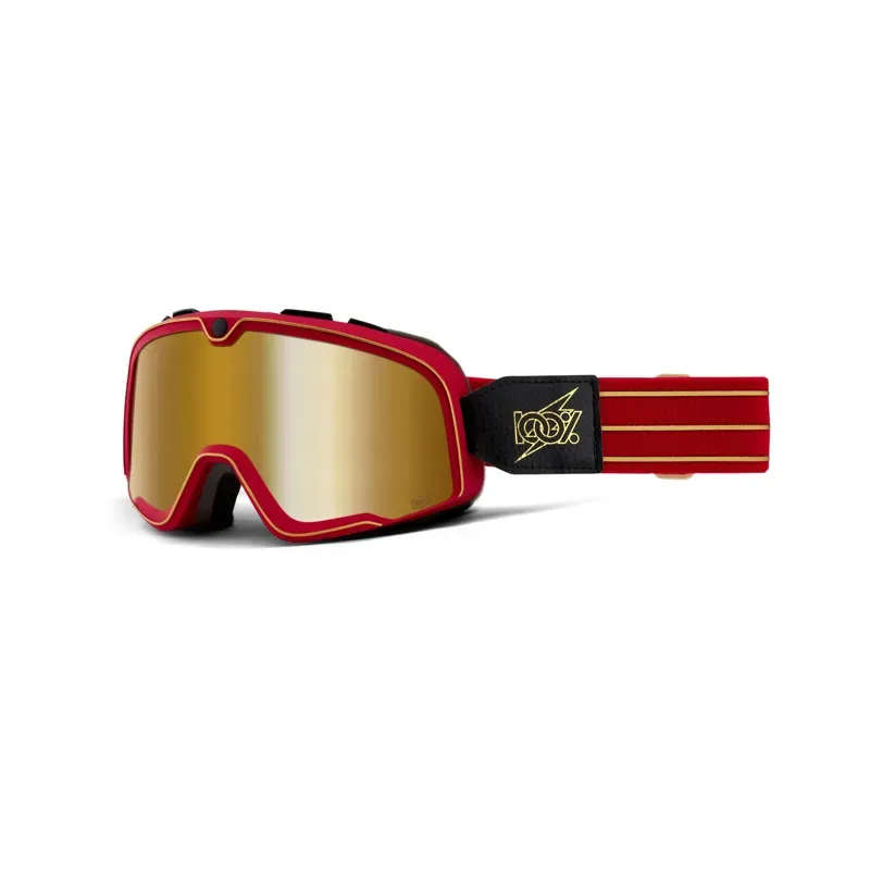 100% Barstow Goggles in True Gold Mirror Lens/Cartier