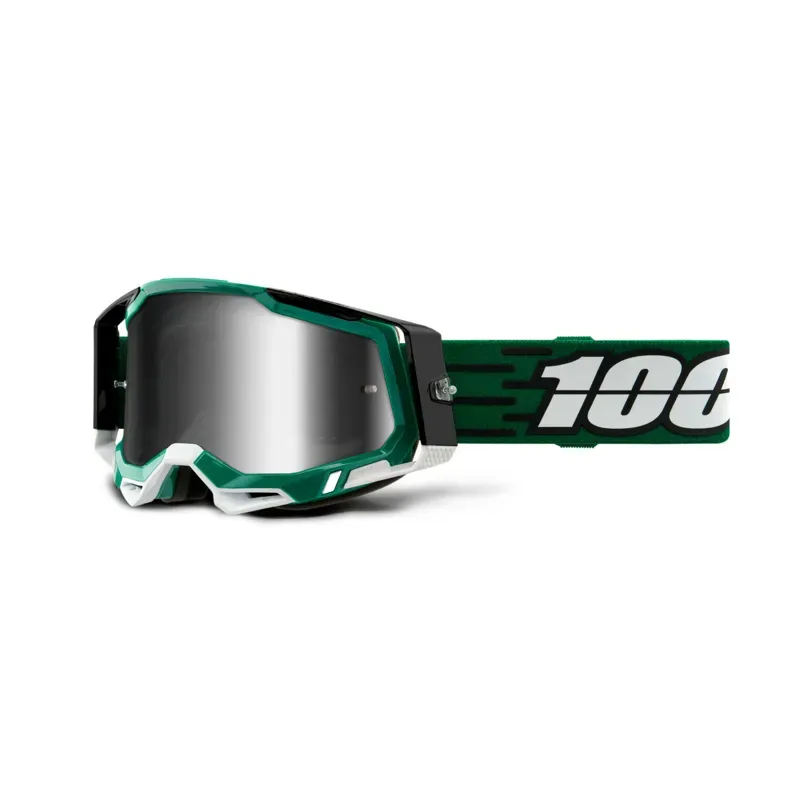 100% Racecraft 2 Goggles in Silver Mirror Lens Milori
