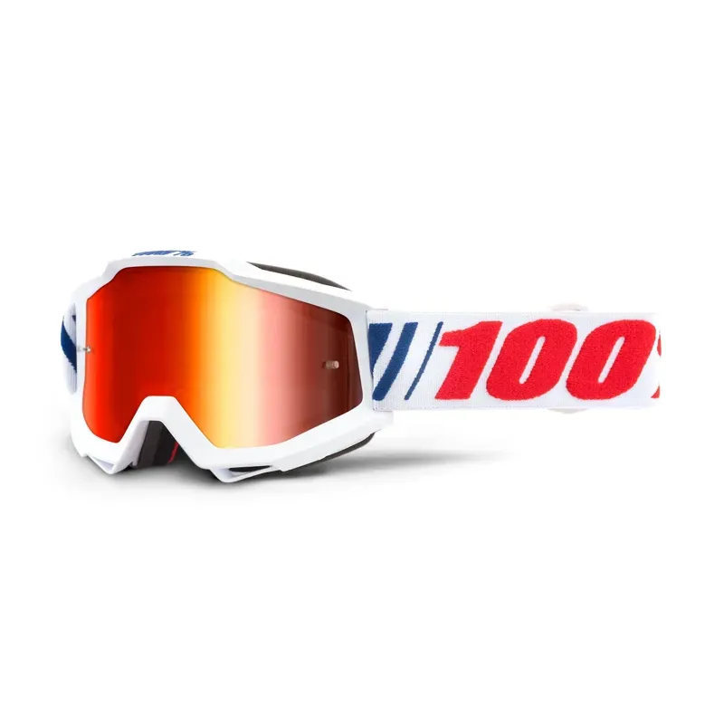 100% Accuri Youth Goggles in Red Mirror Lens/AF066