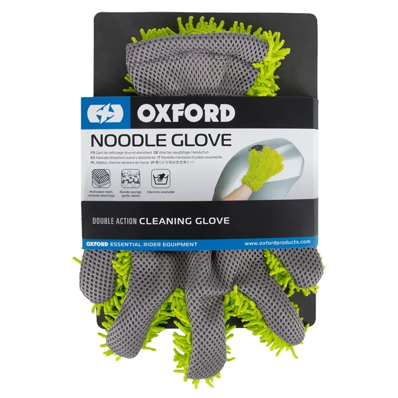 Oxford Microfibre Noodle Wash Gloves in Green